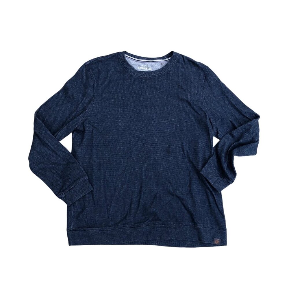 COOPER & OAK SUPPLY CO Thermal Shirt XL Men's Legacy Long Sleeve Blue Crew